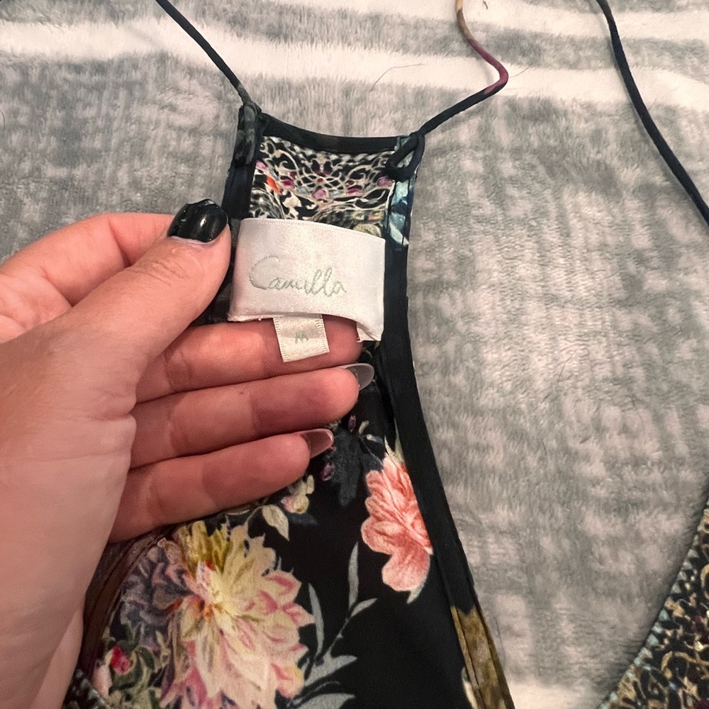 Camilla shoestring Floral Embellished Top - Picture 4 of 4